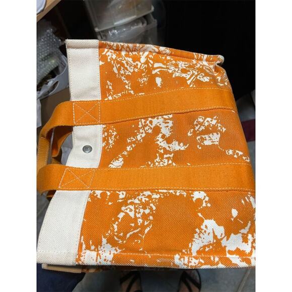 Hermès Bora Bora Orange Canvas Tote Bag Cheval Spree Print - Picture 7 of 16